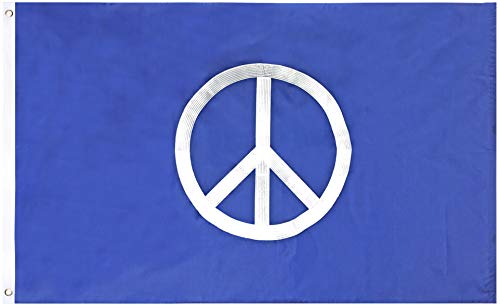No Applicable QIZI-226A101 Flag 3X5 Ft Peace Sign Vivid Color Flag Lightweight Flag cover
