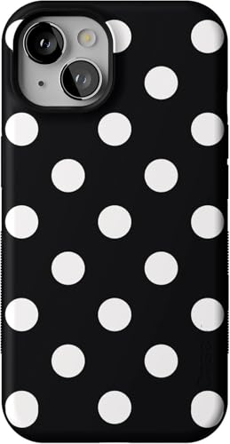 Casely iPhone 13 Case | Polka Dots | High Contrast Design | Bold Protective Case Design | Compatible with MagSafe