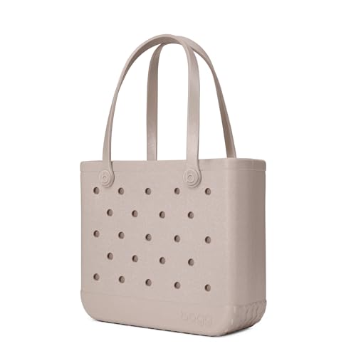 BOGG BAG Medium Tote – 15” x 12.5” x 5” – Durable, Washable, Tip-proof – Beach, Pool, Boat, Work, Sports (Mushroom)