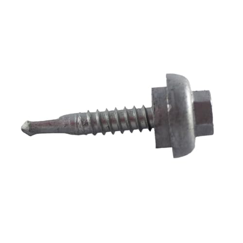 Tornillos galvanizados #12 x 1-1/4 hexagonal paquete 250 miniatura 3