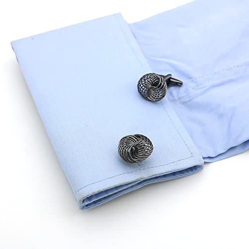 Image of S&W Wedding Cufflinks for Men Cuffs with Gift Box Business for Tuxedo Shirt