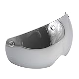 [Vsenkes] サイクリングヘルメットレンズサングラスレンズ用磁気ゴーグル防風アイフィット, 銀