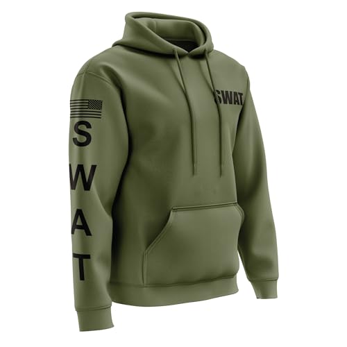 SWAT Performance Hoodie - USA Patriotic Apparel - 100% Polyester for Odor Free, Moisture-Wicking Quick Dry Comfort.3