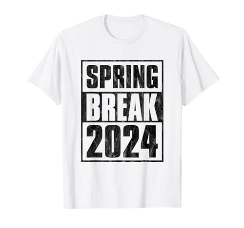 Spring Break 2024 - Retro Spring Vacation Distressed T-Shirt