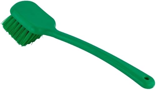 Prism Long Handle Scrubbing Brush - Hard Bristles- Food Grade - Green