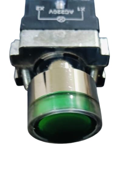 22MM Momentary Illuminated Push Button Switch, Red Green, 1NO 1NC, Metal Head, AC 220V-image-39