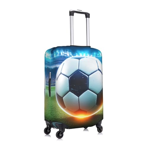 Soccer Travel Luggage Covers For Suitcase Elastic Suitcase Protector Anti-Scratch Spandex Baggage Covers Fits 18-32 Inch Luggage Small3
