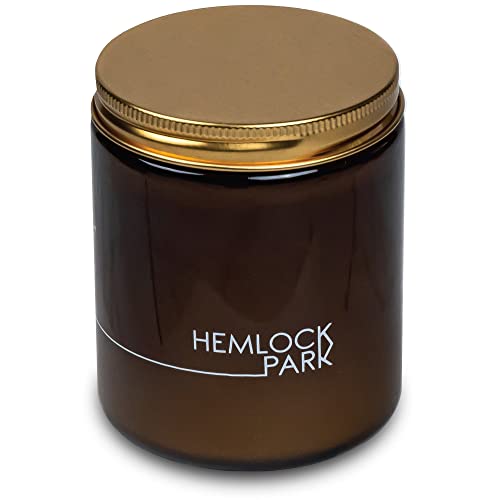 Hemlock Park Classic Cotton Wick Candle Handcrafted With Natural Coconut Wax And Essential Oils (Bergamot Cedar, Gift Box 8 Oz) #TOP1