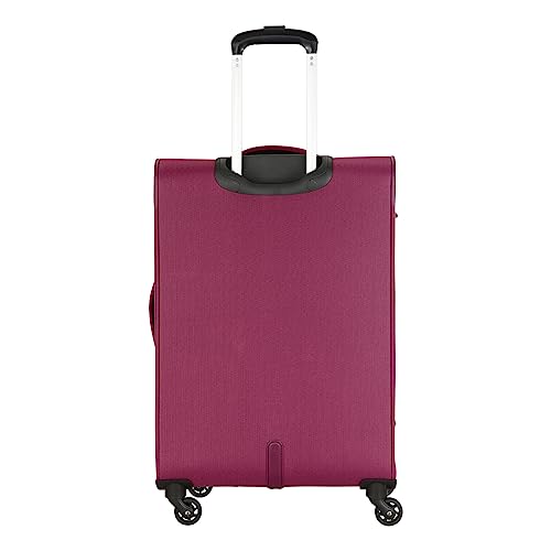 Image of American Tourister SOUTHSIDE LITE 81 cms Polyester Softsided Large Check-in Luggage | Suitcase | Trolley Bag, Magenta