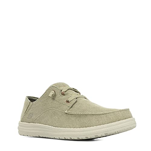 Image of Skechers Men's Melson Volgo Slip-On Loafer | Casual, Air-Cooled Memory Foam, Goga Mat Arch Support, Machine Washable