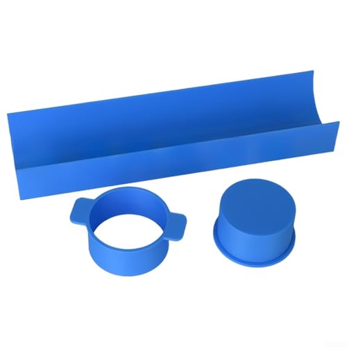 GLFLOW Set di stampi rotondi per cake pops e vassoio da 22,9 cm per creare cake pop, biscotti e dessert, adatti per uso domestico (blu)