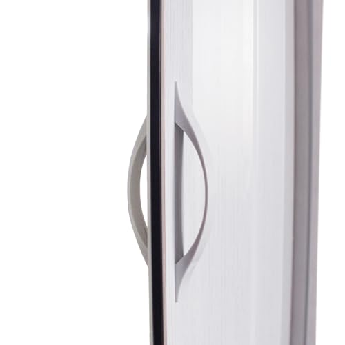 Image of Portable Home Accordion Folding Doors, Interior, Closet, Bifold, Sliding, Compact, PVC Retractable, White, 48in*80in for Indoors, Office