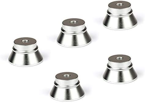 Ardermu 5 Pack Alloy Metal Stand Base Display Holder Screw for 510 Thread Tank - DIY Station Building Deck (Sliver)