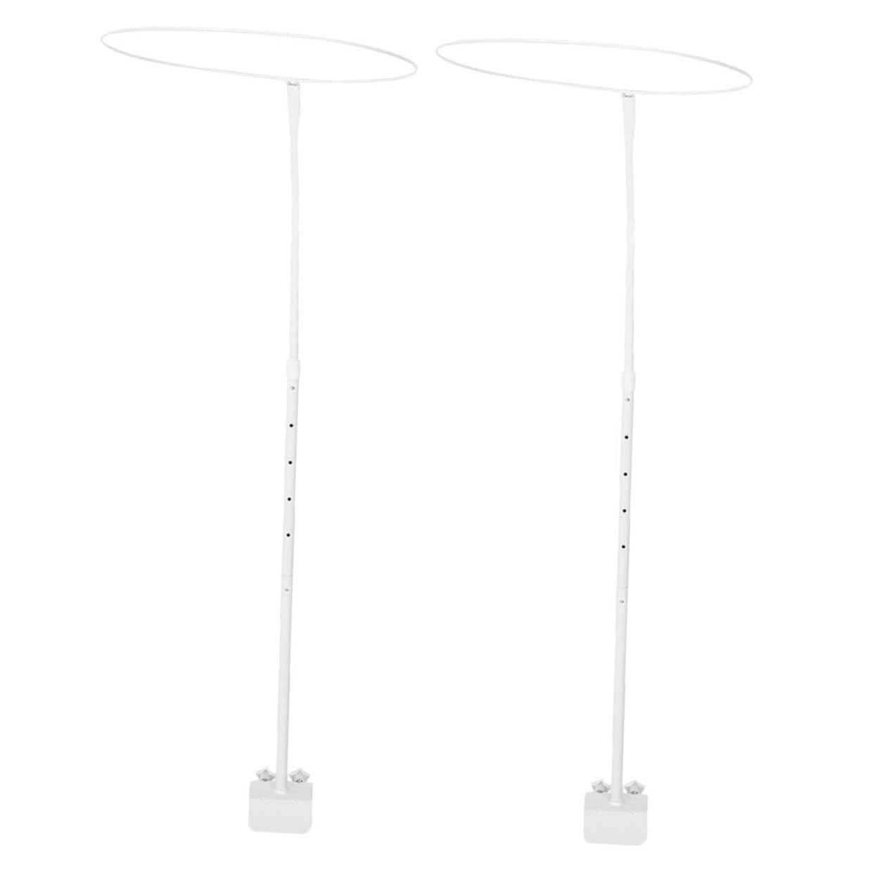 PRETYZOOM Soporte Resistente Mosquitera de Doble para Hierro Cuna Clip Instalación Fácil, 2 Juegos para Habitaciones Infantiles y Camping