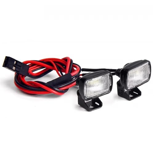 Luces Vehículo RC para TRX-4 y TRX-6 Foco Rectangular 15mm y Luz Antiniebla