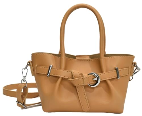 Women’s Crossbody Bag with Metal Detail Adjustable Designer Shoulder Bag 2025 Lightweight Mini Handbag for Daily Use