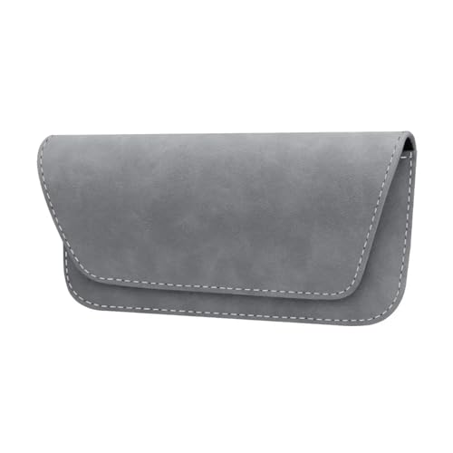 Porte-lunettes pare-soleil gris pour voiture avec clip de fixation universel