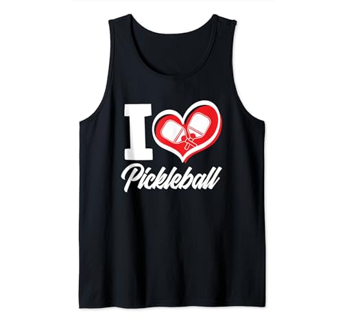 Pickleball divertido I Love Pickleball Camiseta sin Mangas