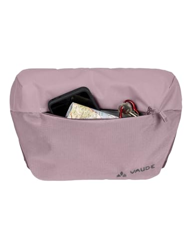 VAUDE Umhängetasche ROM S III - hochwertige Messenger Bag Herren & Damen aus recyceltem PET, wasserabweisende Schultertasche mit Notebook-Fach - black/purple ash, Mittelgroße