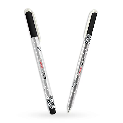 Image of TOTEM Meow Ball | 100 Black Ink Pen | Theme of Colourful Cats | 0.7 mm Tip | Pens for Writing | Cute & Stylish Matte Body | Ideal for School, Office & Business | Pen for Cat Lovers