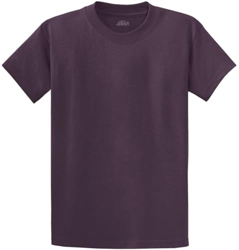 Joe's USA Men's Heavyweight 6.1-Ounce, 100% Cotton T-Shirts-XL-Eggplant