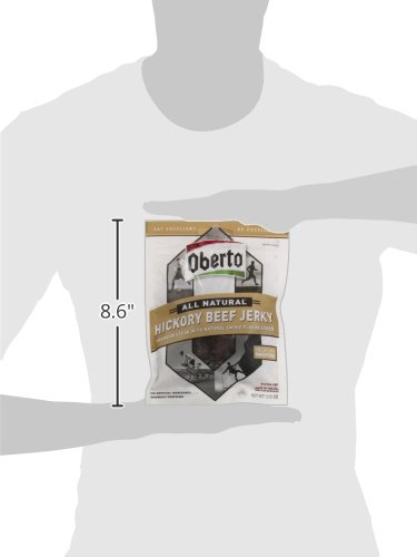 Oberto All Natural Hickory Beef Jerky, 3.25 Ounce Bag