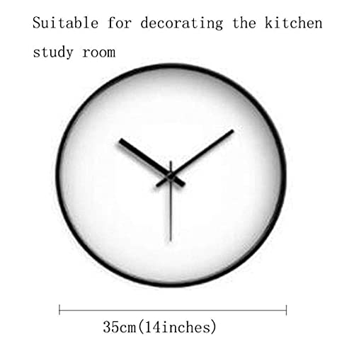 Horloge en métal blanc de mode moderne avec synchronisation précise 14" - 4