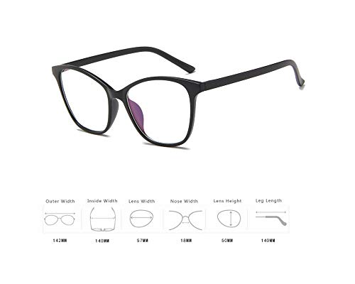 TECH-LINE-DIRECT FASHION ACCESSORIES Black Colour Cat Eye Glasses Frames Women Plastic Eyewear