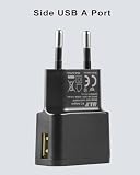 Security-01 Zestaw 2 ładowarek USB, 5 V 1 A 5 W adapter sieciowy AC na DC, do kamer IP, tabletów, odtwarzaczy MP3, czytników e-booków, smartfonów, elektronarzędzi i wielu innych, kolor czarny