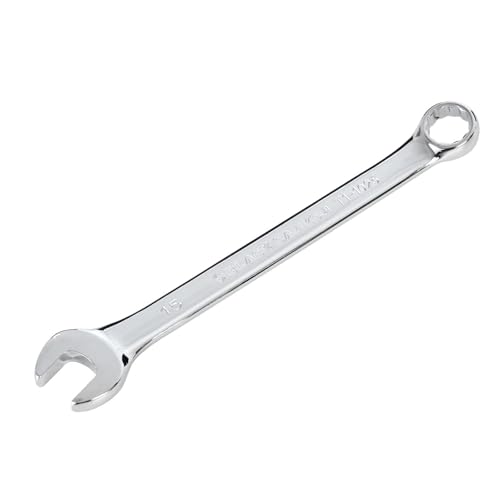 BLACK CANYON Metric 15mm Combination Wrench 12-Point Box End & Hex Opening Design Polished Steel