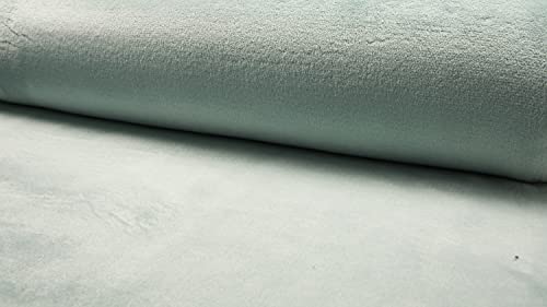Polaire corail double face au mètre menthe antique 1000x150 cm