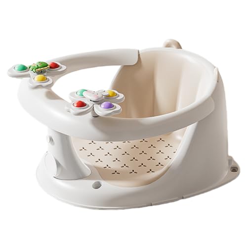 Bxzzuis ベビーバスチェア 新生児〜36ヶ月対応 吸盤式 滑り止め 角度調節可能 入浴用 抗菌素材 背もたれ付き 洗濯可能 安定設計 沐浴補助 バスチェアー 怪我防止 赤ちゃん 出産祝いギフト (A)