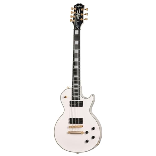 Epiphone Matt Heafy Les Paul Customs Origins 7 String, Bone White with Case