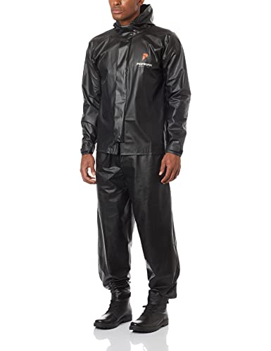 Capas Pioneira, 2901MPREGG, Capa de Chuva Impermeável Para Motoqueiro de Pvc Masculino Combate Capuz