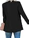 luvamia Womens Long Blazer Black Womens Blazer Black Size Medium Size 8 Size 10