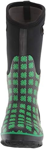 Bogs Women's Classic Tall Rainboot Rain Boot, 4H Print-Black Green, 6 | Image 1