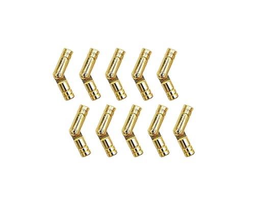 QCAA Solid Brass Invisible Barrel Hinge for Jewelry Box, Pencil Box, 25mm x 5mm (0.98