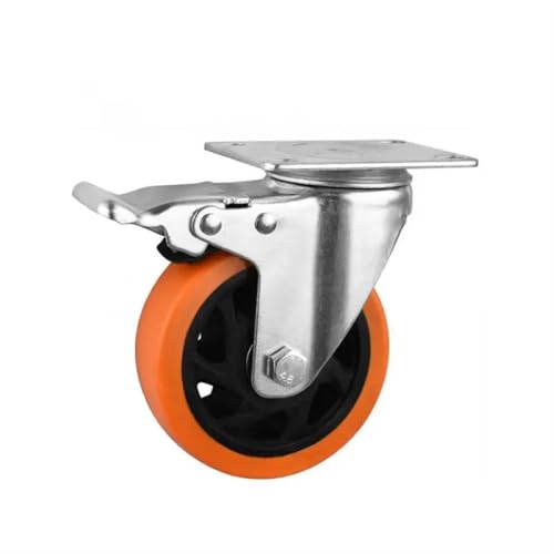 Roulette universelle pour établi mobile de 75mm avec frein robuste