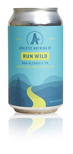 Athletic Brewing Company - Run Wild IPA and Cerveza Atletica Light Copper Mixed Case, Craft NA, Low-Calorie, Award Winning, 12 fl oz, Pack of 12
