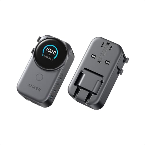 Anker Universal Charger, 100W GaN 3 USB C Travel Fast Charging, No AC