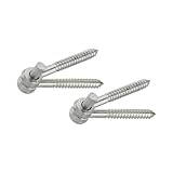 National Hardware N131-136 295 Screw Hook/Eye Hinges in Zinc Plated, 2 Pack