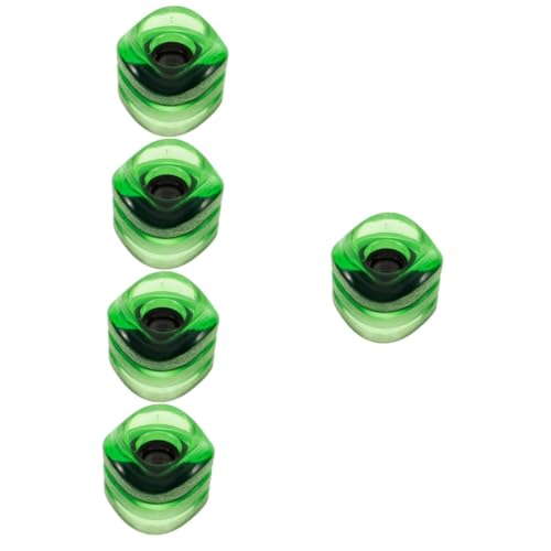 VICASKY 5pcs Curved Skateboard Wheels High Elasticity PU Design for Enhanced Stability and Control Stylish Transparent for Cruising Carving and Dancing