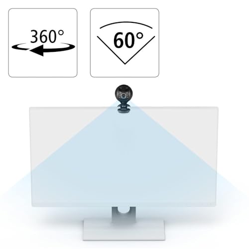 Hama HD Web-Cam mit Mikrofon (Streaming Kamera mit Abdeckung, Webkamera f&uuml;r Konferenzen und Meetings am PC, Laptop und Notebook) schwarz