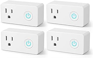 BN-LINK WiFi Heavy Duty Smart Plug Outlet, No Hub Required with Timer Function, White, Compatible with Alexa and Google Assistant, 2.4 Ghz Network Only (4 Pack)