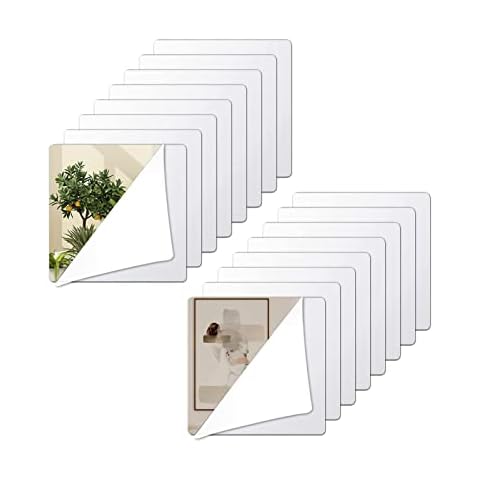 UTMACH 16 Piezas Espejos Autoadhesivos Acrílico Cover