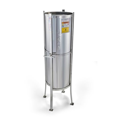Image of Stainless Steel UR FURNACE | SANITARY WASTE DISPOSAL | Waste management | No Smell | Portable | Eco-Friendly | No Power | No Fuel | (PATENTED), Open Top, Silver