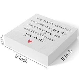 May You Be Proud of the Work That You Do the Person Wooden Box Sign Decorative Retirement Gifts Wood Box Sign Home Office Decor Rustic Square Desk Decor Sign for Shelf 5 x 5 Inches May You Be Proud of the Work That You Do the Person Wooden Box Sign Decorative Retirement Gifts Wood Box Sign Home Office Decor Rustic Square Desk Decor Sign for Shelf 5 x 5 Inches