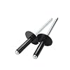 Black Pop Rivets,Blind Rivets,20-40pcs Aluminum Large Flange Hollow Blind Rivets Large Cap Leaf Self-plugging Rivet Decoration (Size : 40Pcs (M3.2 White), Color : 8mm)(Size:6.4mm)
