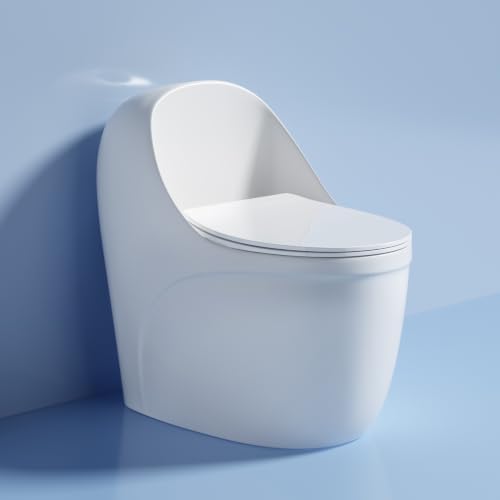 Image of Backline 4D Vaccum Siphonic Commode Toilet | One Piece Water Closet With In-build 5L Tank & Soft Closing Toilet Seat - 9 inch Inch S Trap Outlet Is From Floor (White) (7 Years Color Warranty)