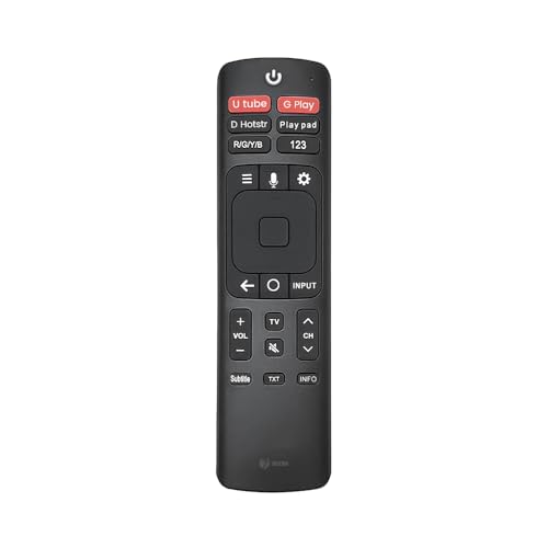Image of 7SEVEN Compatible of Vu Tv Remote Original Model ERF3L69V Suitable for Smart Android 4K FHD UHD QLED Vu Television Remote Control Replicate if Existing Remotes Match Exacly - Pairing Must
